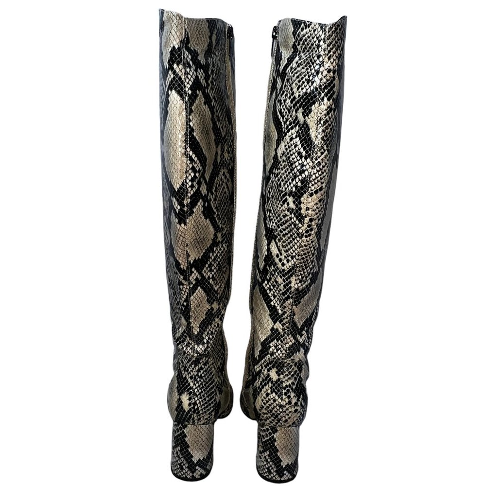 Like new Marc Fisher Snakeskin Print Faux Leather Boots Size 7 - Picture 9 of 10